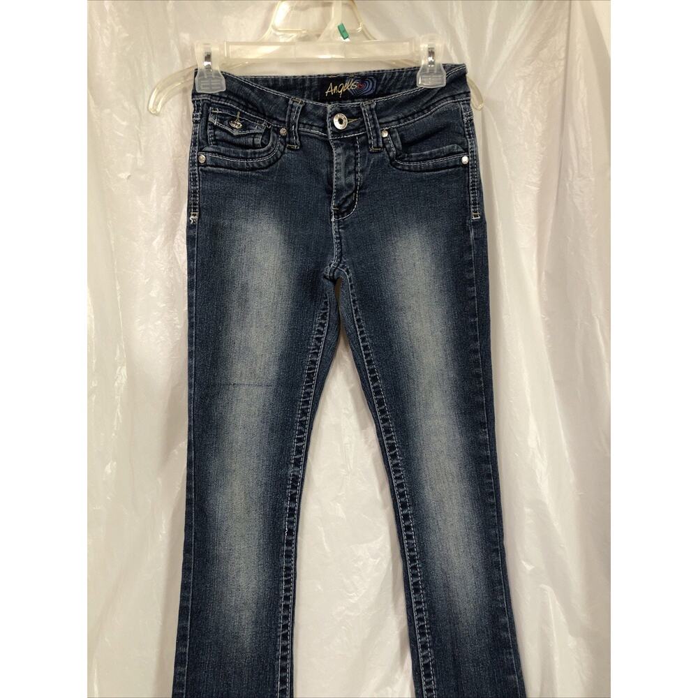 Angel Embroidered Denim Jeans